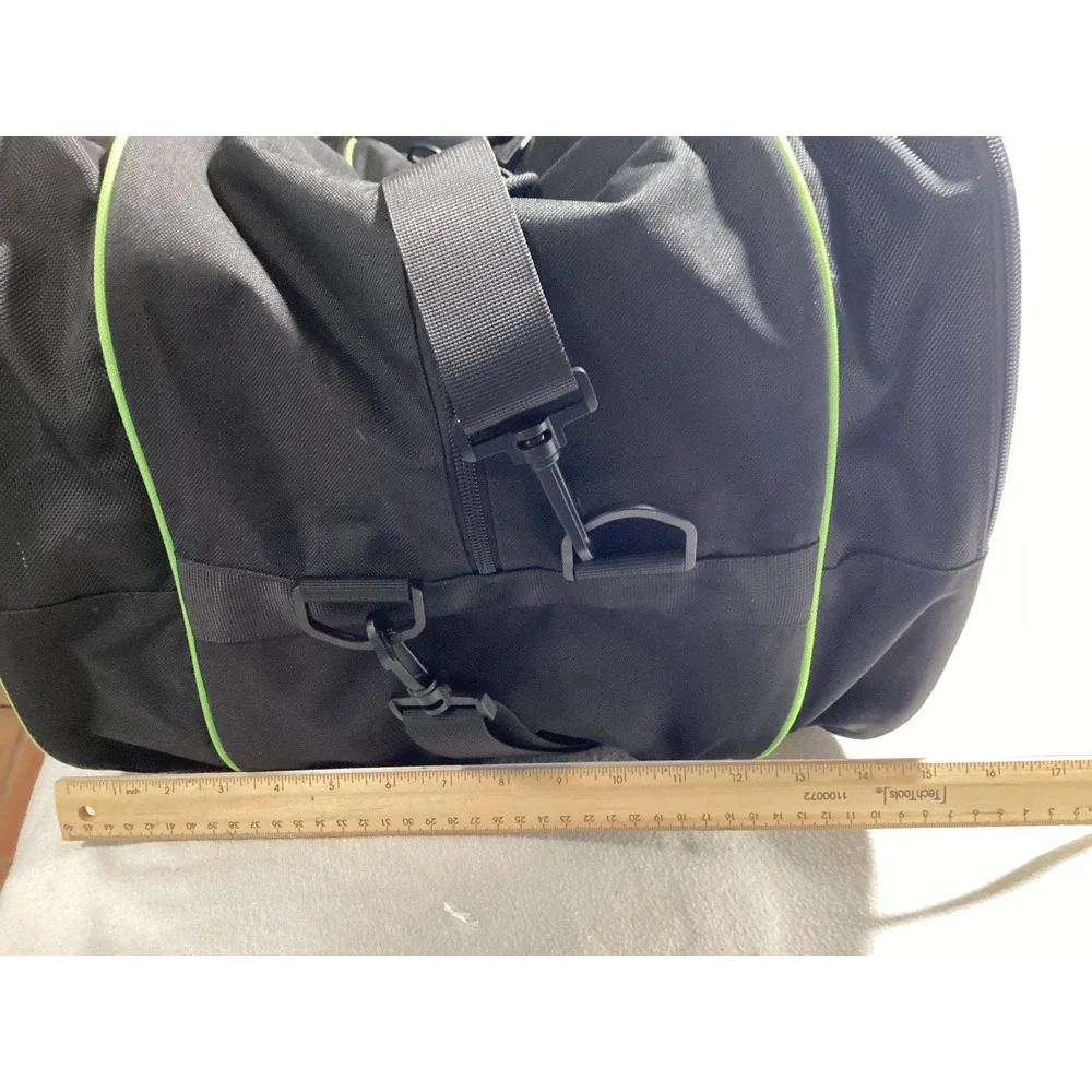 Matein Tennis Racket Bag Black Lime Green Large Sport Duffel Shoulder Strap 28in